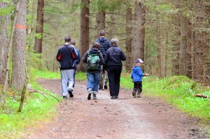 familj-promenad-skog